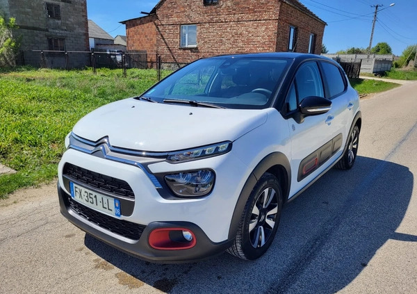 Citroen C3 cena 47900 przebieg: 17000, rok produkcji 2021 z Kłobuck małe 326